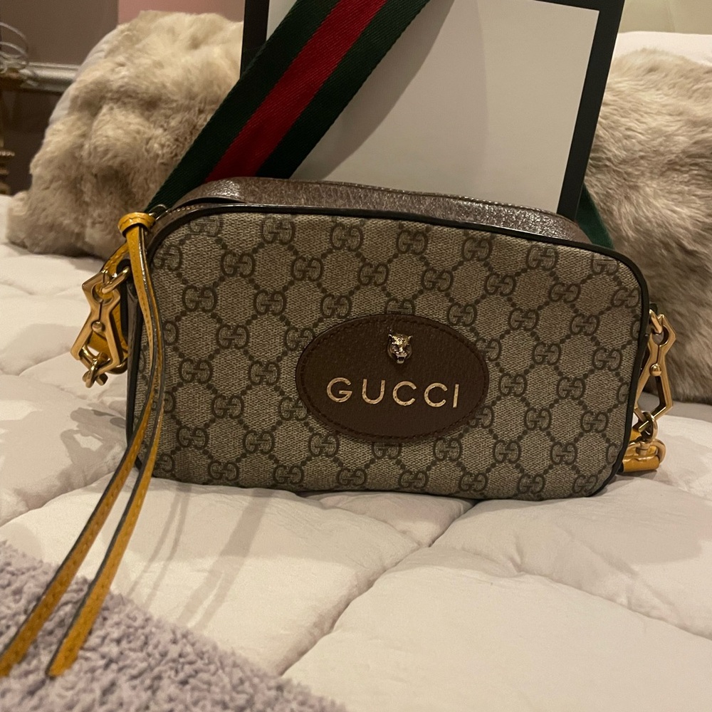 Gucci Beige and Brown Crossbody Bag